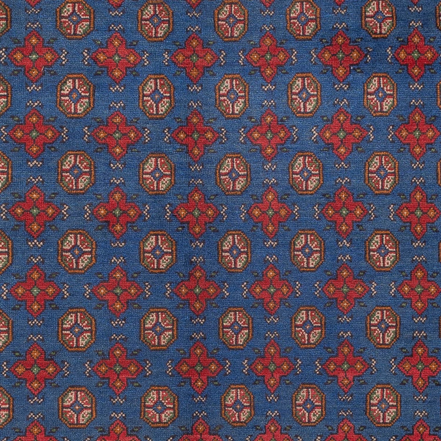 Afghansk tæppe - Filpa - 394 x 303 cm - blå