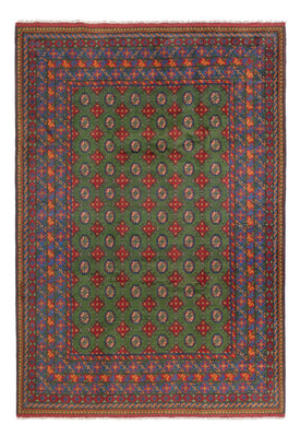 Afghansk tæppe - Filpa - 298 x 200 cm - grøn
