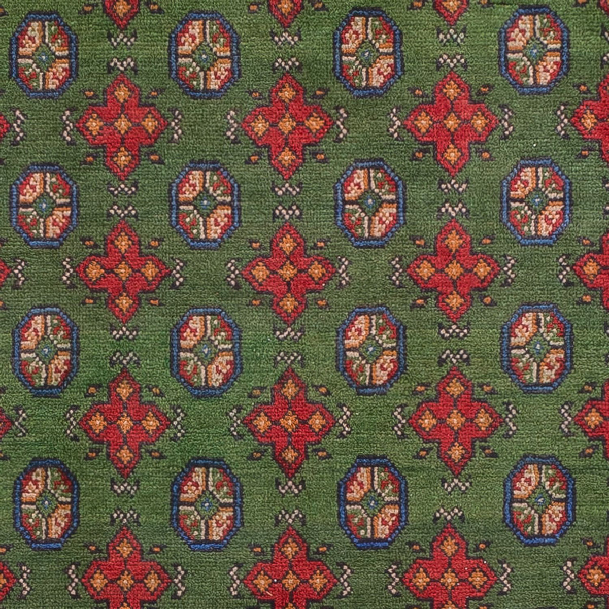 Afghansk tæppe - Filpa - 298 x 200 cm - grøn