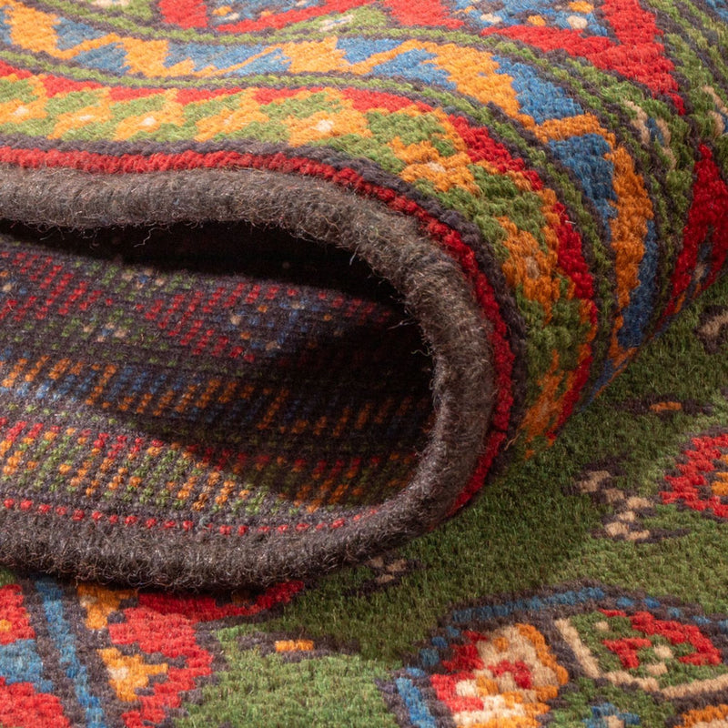 Afghansk tæppe - Filpa - 298 x 200 cm - grøn