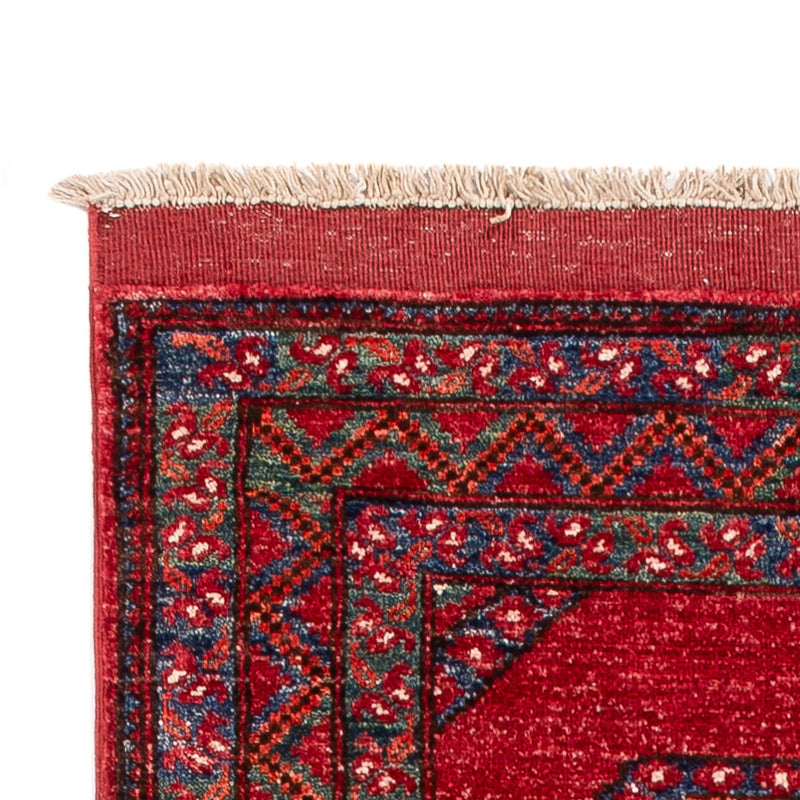 Løber Afghansk tæppe - 216 x 87 cm - rød