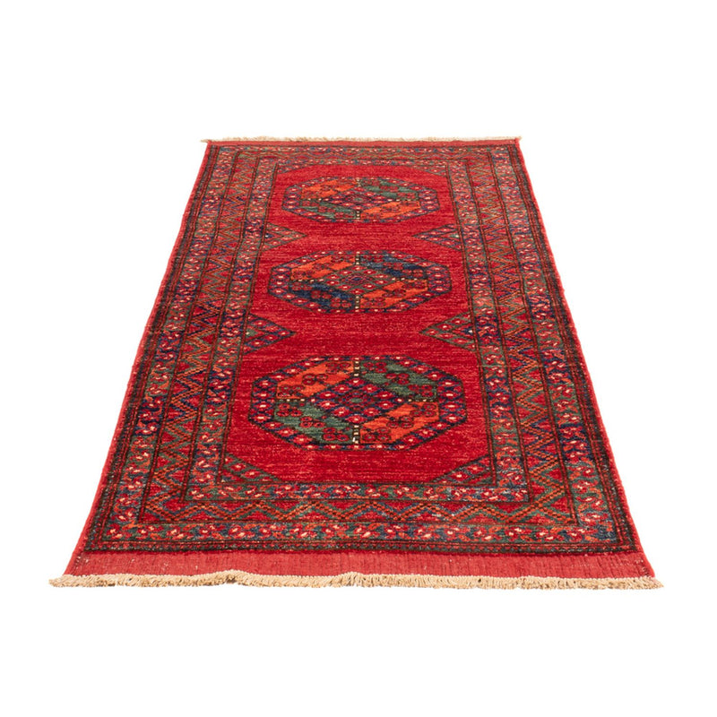Løber Afghansk tæppe - 216 x 87 cm - rød