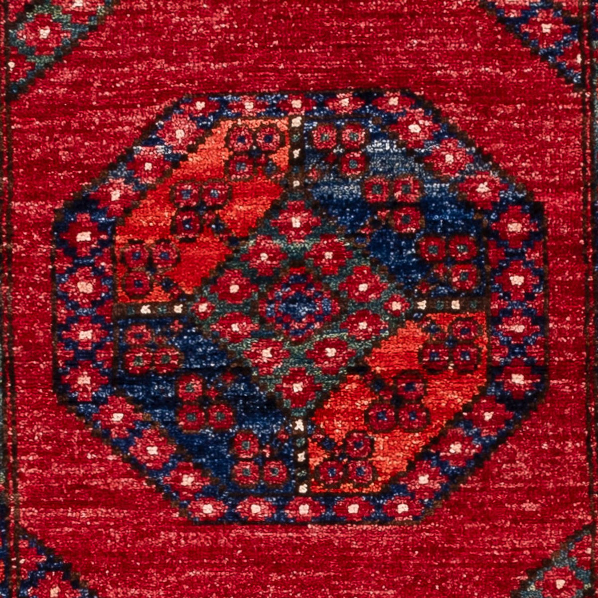 Løber Afghansk tæppe - 220 x 87 cm - rød