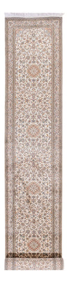Løber Silketæppe - Kashmir Silk - 480 x 79 cm - mørk beige