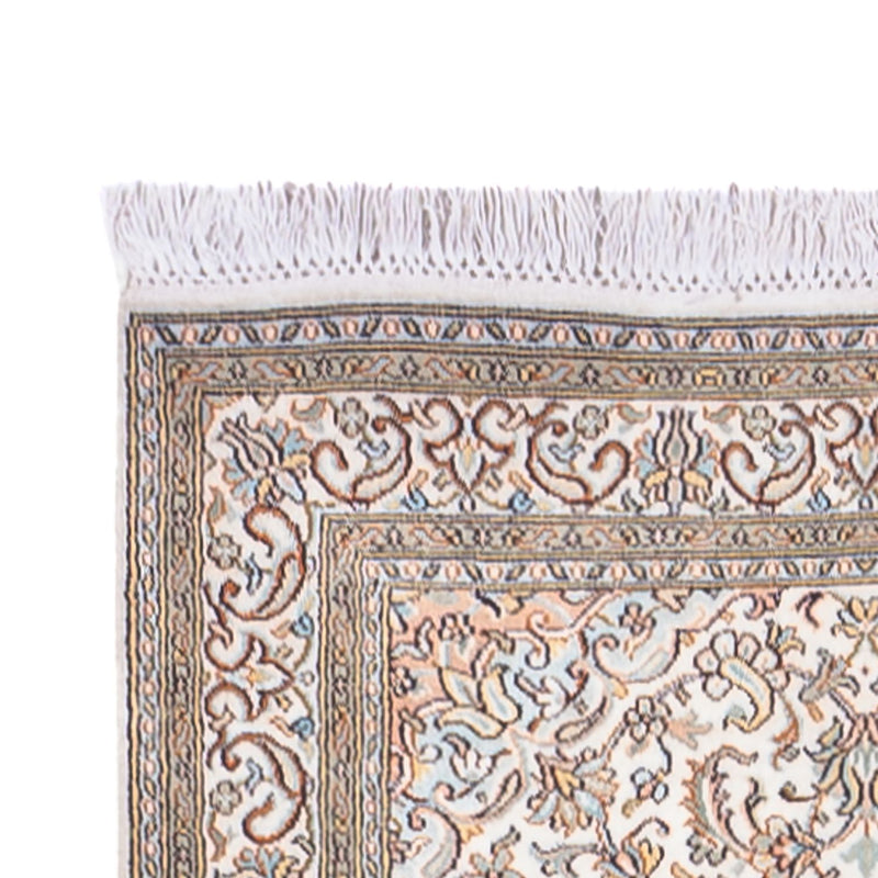 Løber Silketæppe - Kashmir Silk - 480 x 79 cm - mørk beige