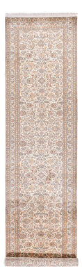 Løber Silketæppe - Kashmir Silk - 447 x 98 cm - creme