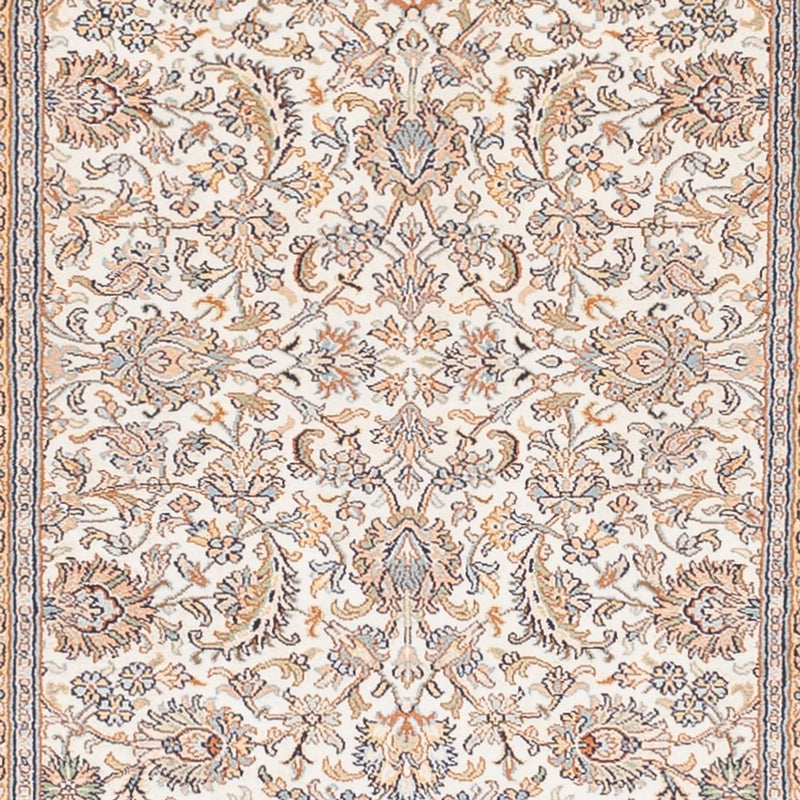 Løber Silketæppe - Kashmir Silk - 447 x 98 cm - creme