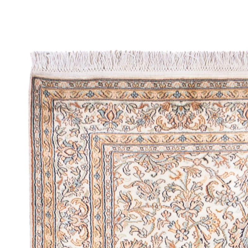 Løber Silketæppe - Kashmir Silk - 447 x 98 cm - creme