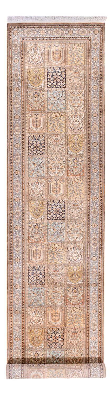 Løber Silketæppe - Kashmir Silk - 452 x 97 cm - creme