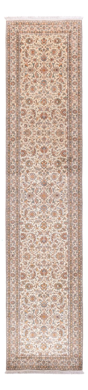 Løber Silketæppe - Kashmir Silk - 444 x 94 cm - beige