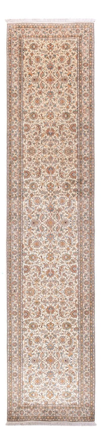Løber Silketæppe - Kashmir Silk - 444 x 94 cm - beige