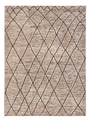 Designer tæppe - 284 x 218 cm - mørk beige