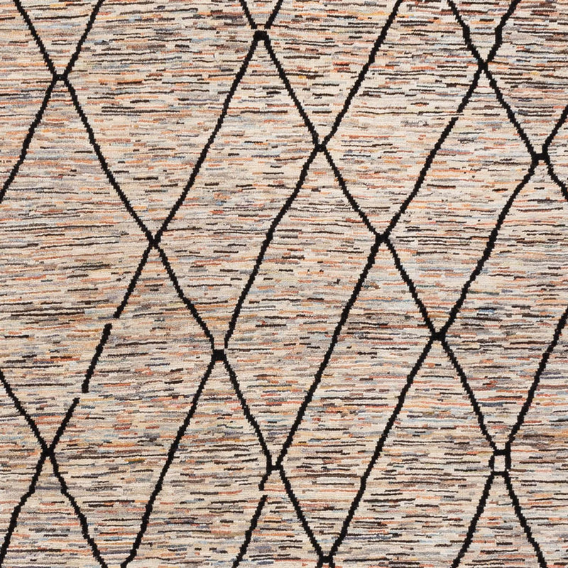 Designer tæppe - 284 x 218 cm - mørk beige