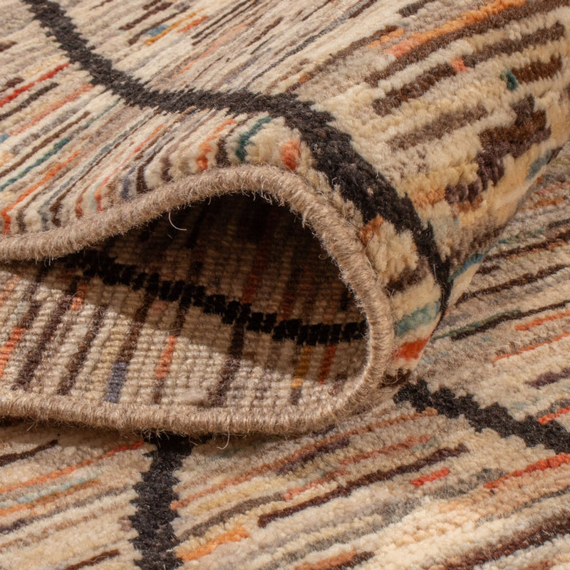 Designer tæppe - 284 x 218 cm - mørk beige