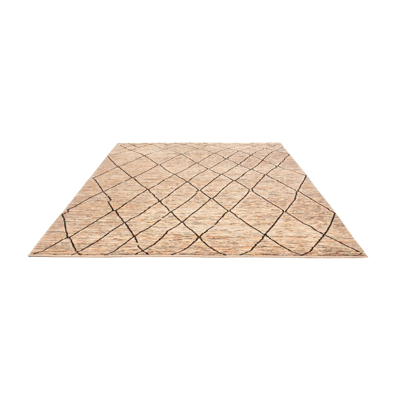 Designer tæppe - 284 x 218 cm - mørk beige
