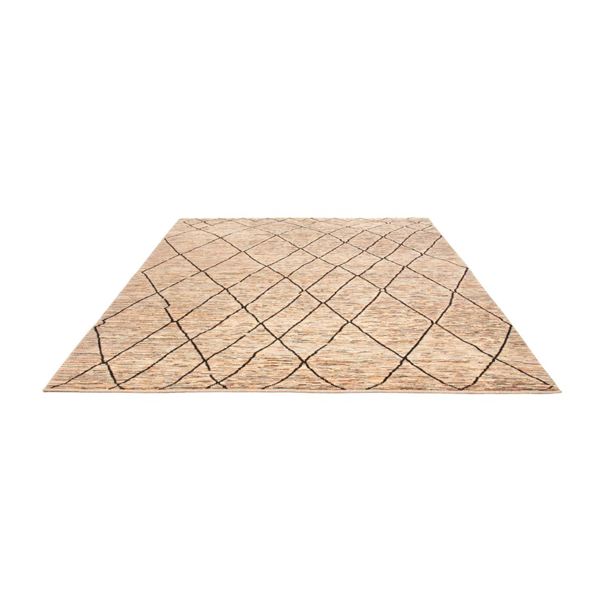 Designer tæppe - 284 x 218 cm - mørk beige