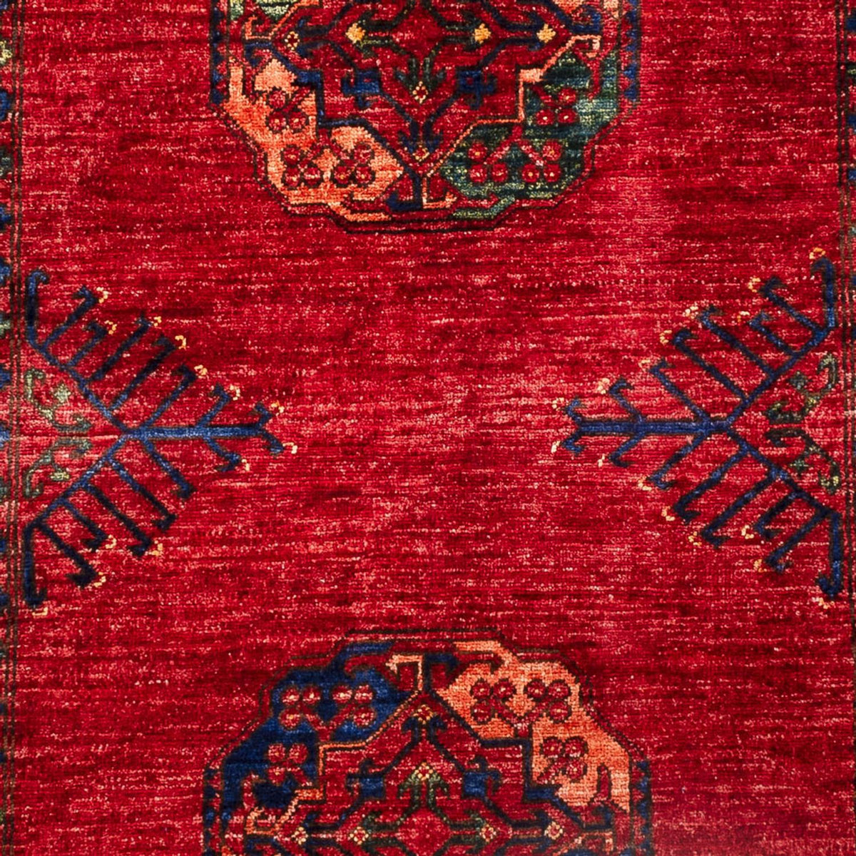 Afghansk tæppe - 183 x 122 cm - rød