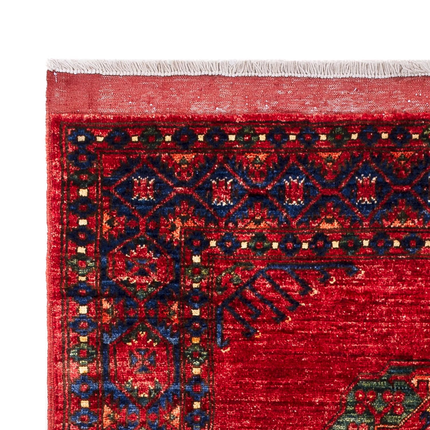 Afghansk tæppe - 183 x 122 cm - rød