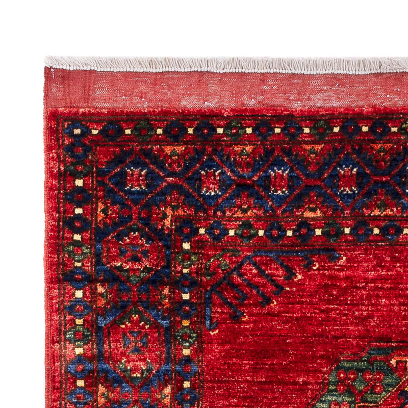 Afghansk tæppe - 183 x 122 cm - rød