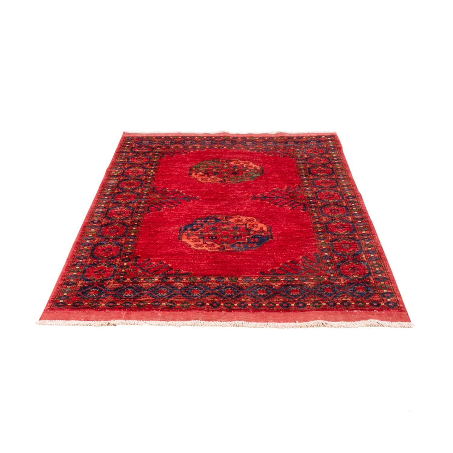 Afghansk tæppe - 183 x 122 cm - rød