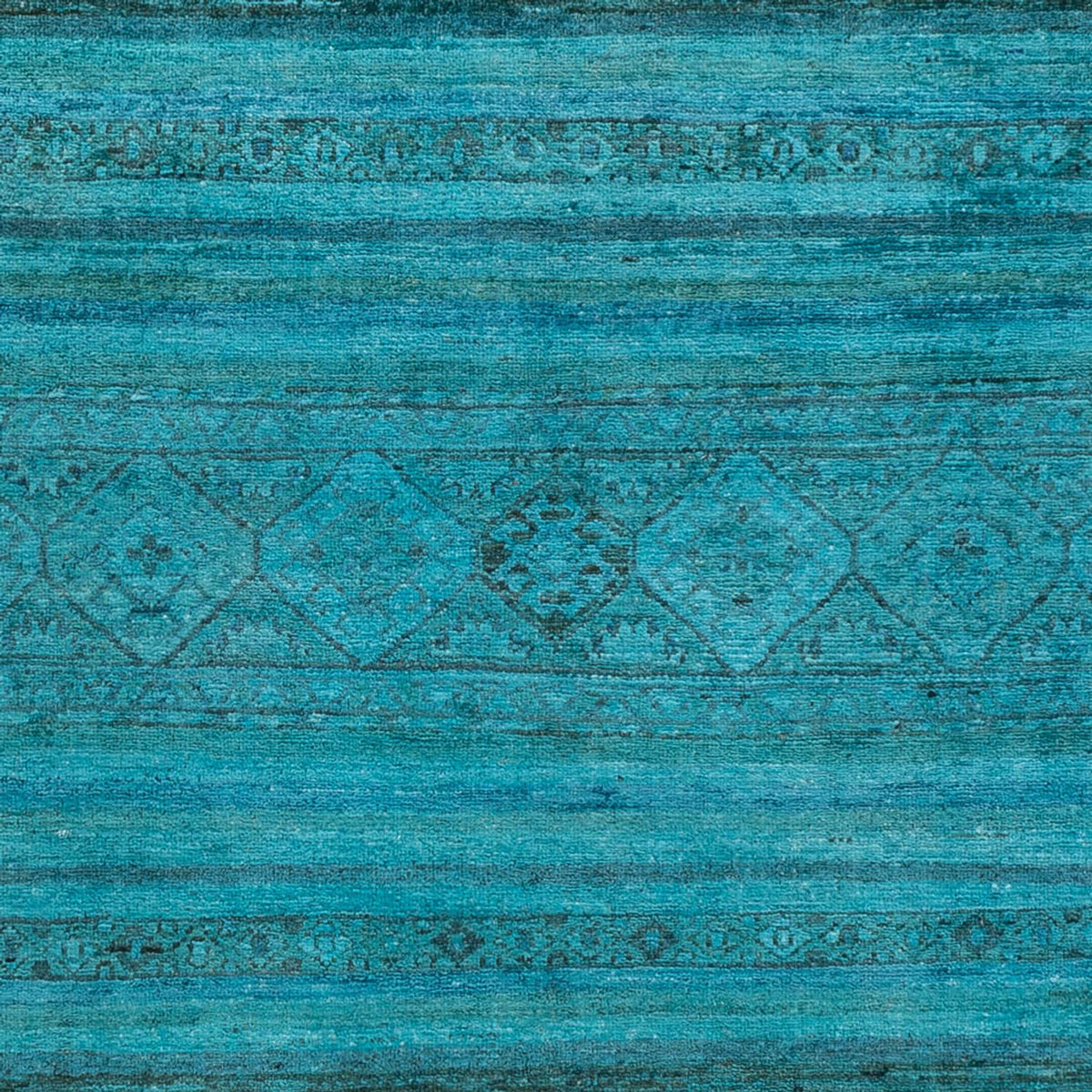 Ziegler Carpet - Vintage / farvet - 201 x 148 cm - blå