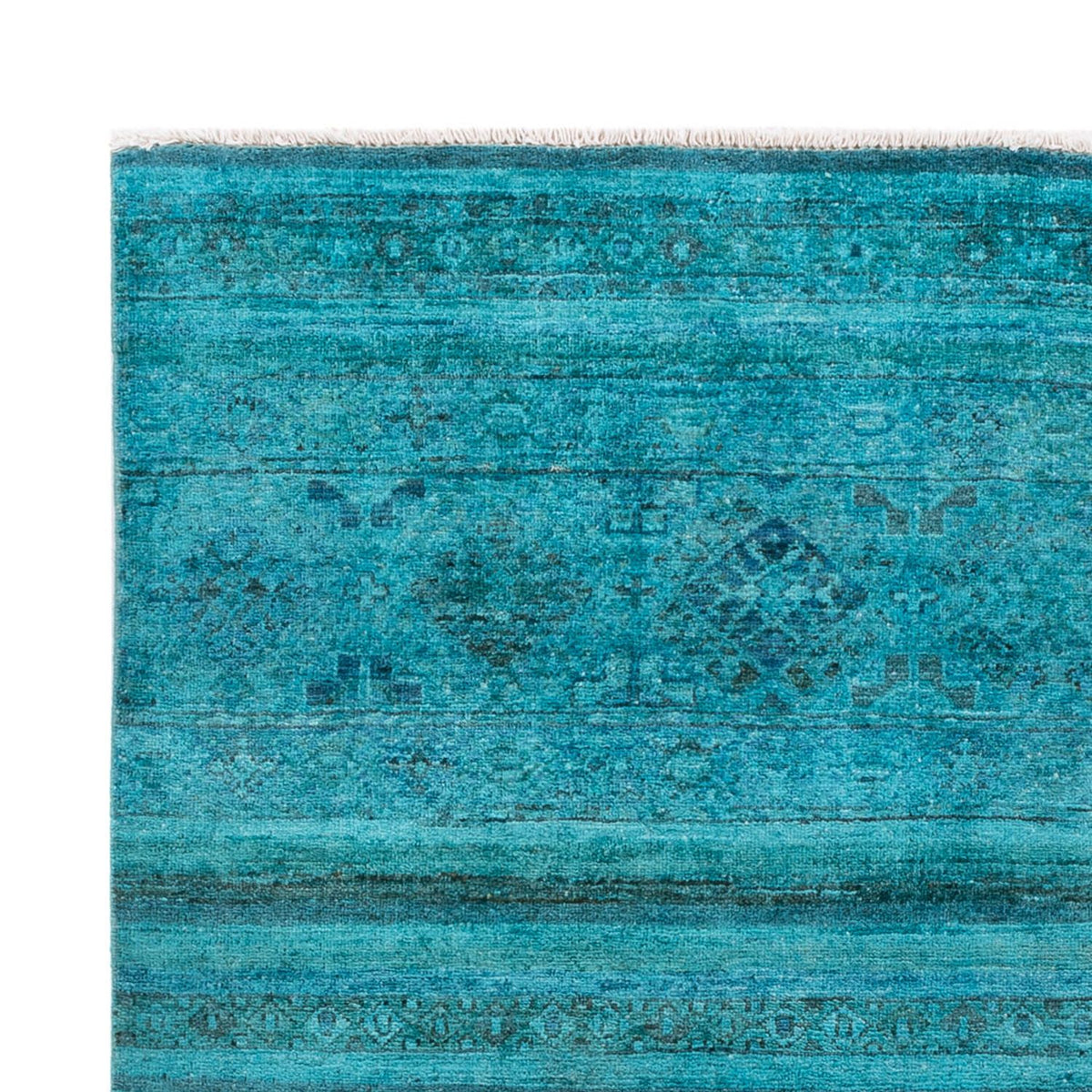 Ziegler Carpet - Vintage / farvet - 201 x 148 cm - blå