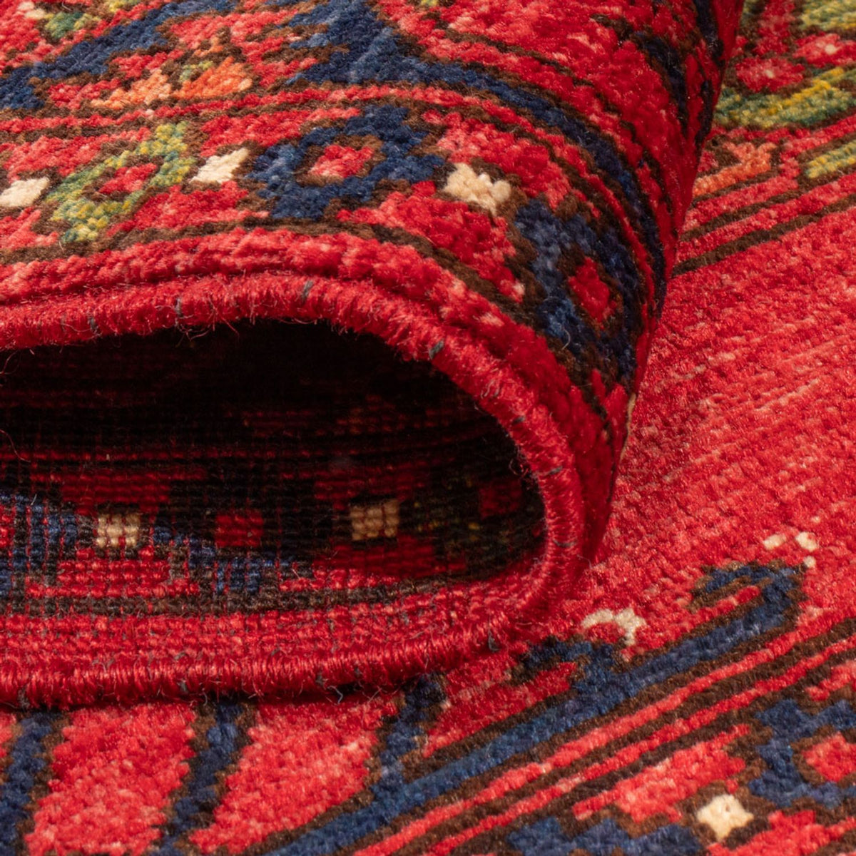 Afghansk tæppe - Kunduz - 148 x 100 cm - rød