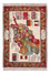 Afghansk tæppe - 104 x 71 cm - flerfarvet