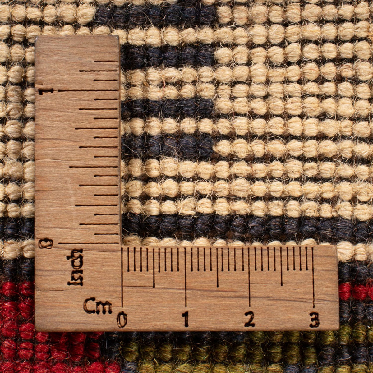 Afghansk tæppe - 104 x 71 cm - flerfarvet