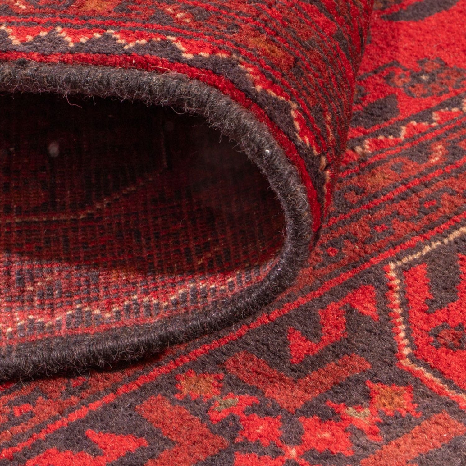 Afghansk tæppe - Kunduz - 150 x 98 cm - rød