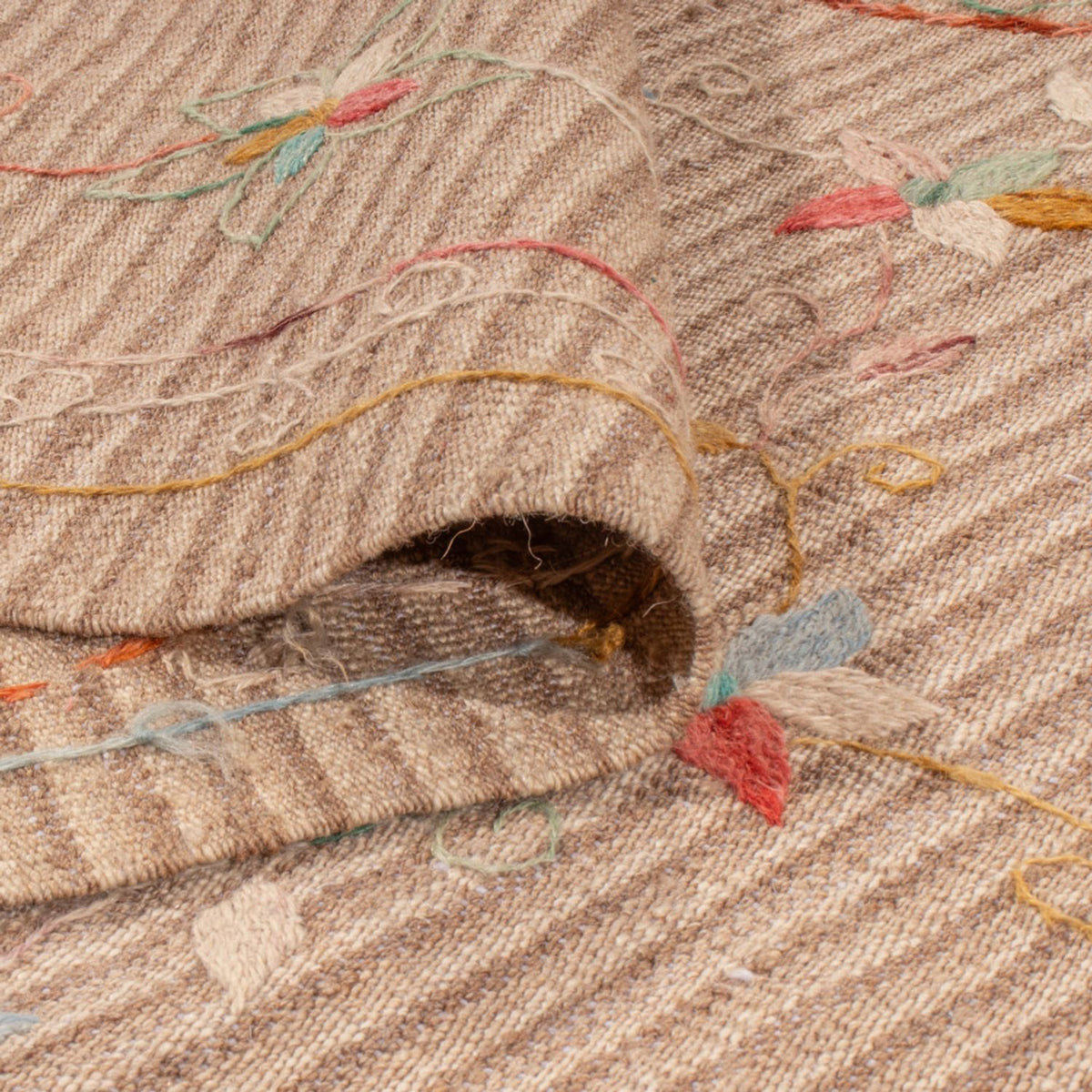 Kelim-tæppe - orientalsk - Soumak - 336 x 236 cm - creme