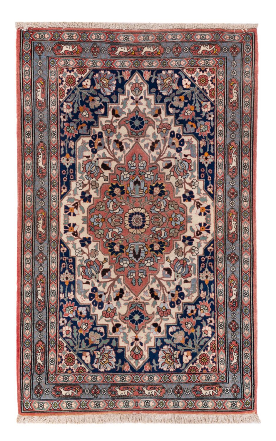Persisk tæppe - Nomadisk - 158 x 106 cm - mørkeblå