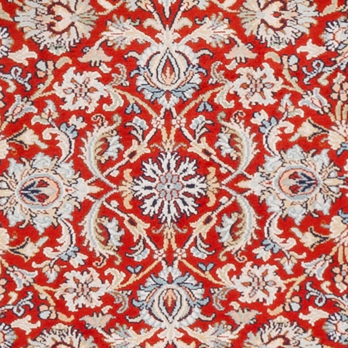 Løber Silketæppe - Kashmir Silk - 242 x 79 cm - rød