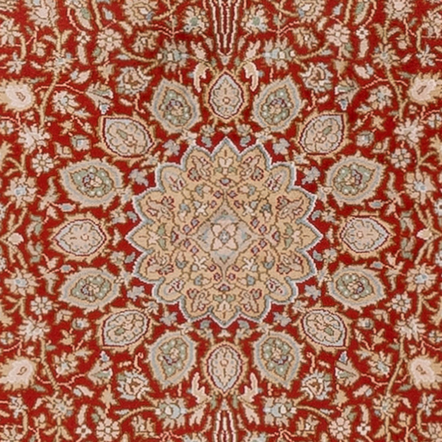 Løber Silketæppe - Kashmir Silk - 251 x 81 cm - rød