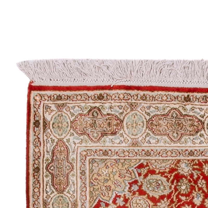 Løber Silketæppe - Kashmir Silk - 251 x 81 cm - rød