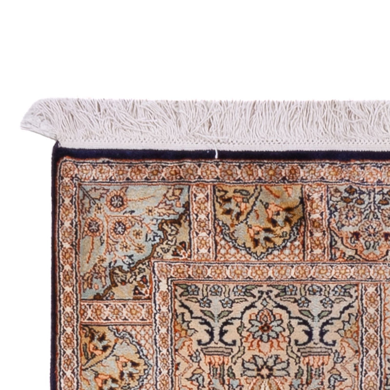 Løber Silketæppe - Kashmir Silk - 237 x 79 cm - mørk beige