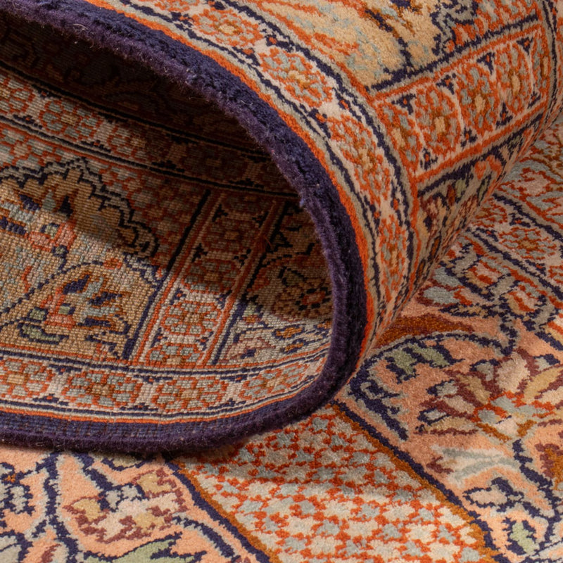 Løber Silketæppe - Kashmir Silk - 237 x 79 cm - mørk beige