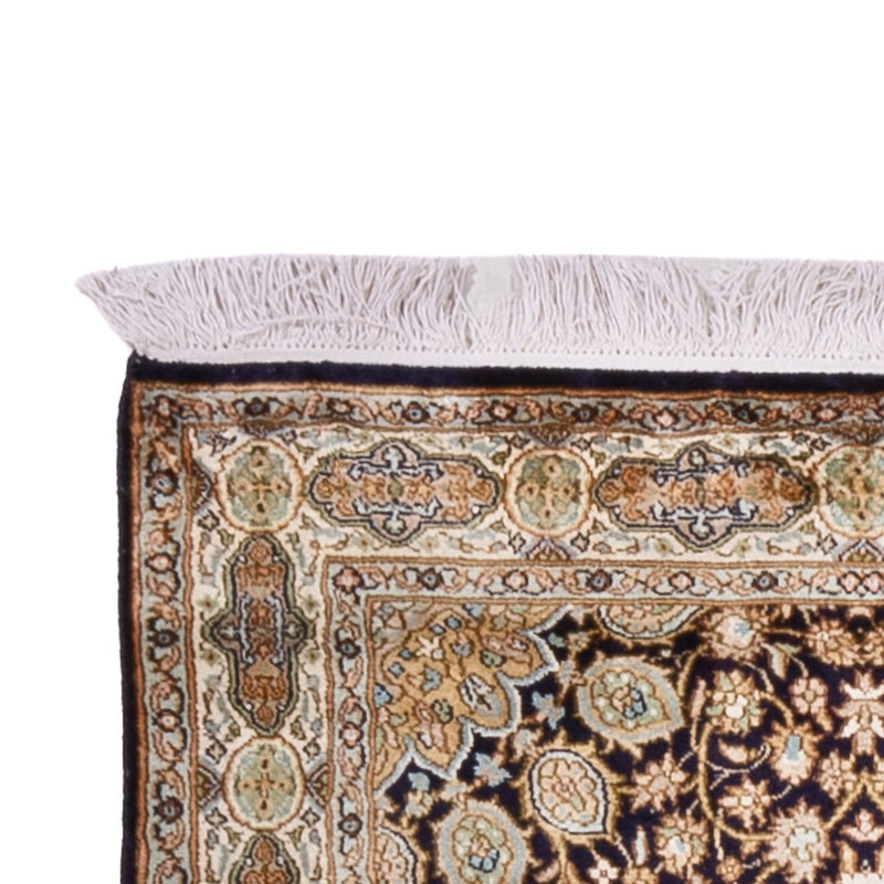 Løber Silketæppe - Kashmir Silk - 255 x 81 cm - mørk beige