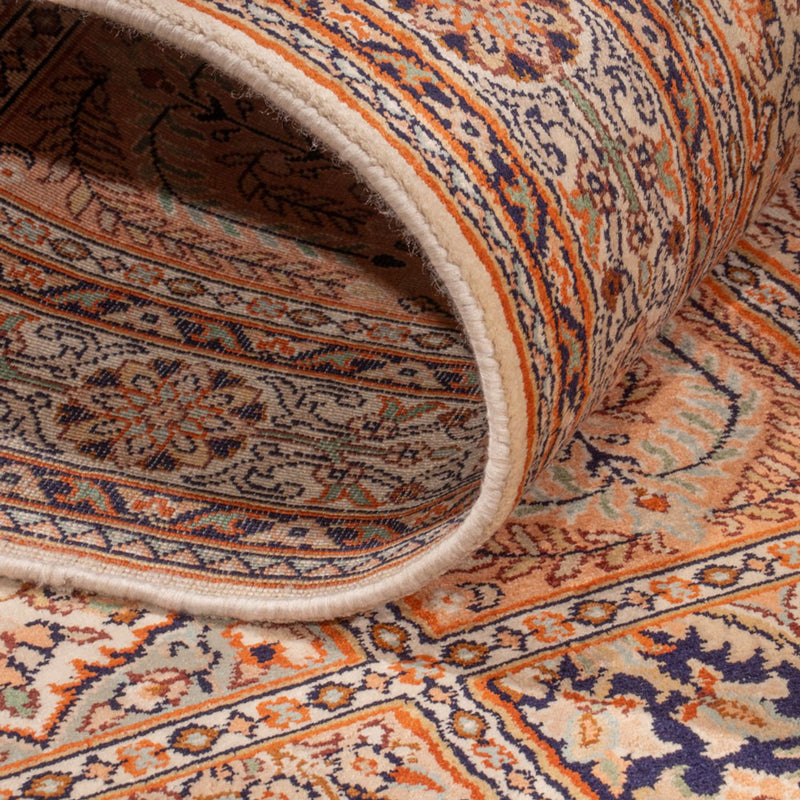 Løber Silketæppe - Kashmir Silk - 307 x 81 cm - mørk beige