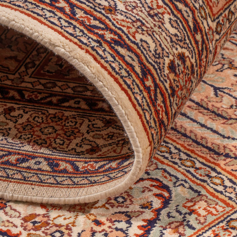 Løber Silketæppe - Kashmir Silk - 298 x 77 cm - mørk beige