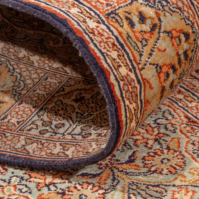 Løber Silketæppe - Kashmir Silk - 296 x 77 cm - mørk beige