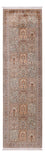 Løber Silketæppe - Kashmir Silk - 303 x 81 cm - mørk beige