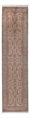 Løber Silketæppe - Kashmir Silk - 338 x 79 cm - mørk beige