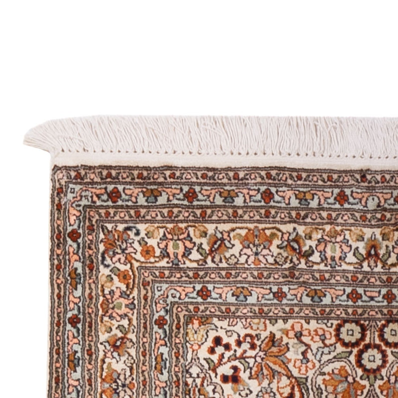 Løber Silketæppe - Kashmir Silk - 338 x 79 cm - mørk beige
