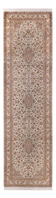 Løber Silketæppe - Kashmir Silk - 290 x 81 cm - lys beige