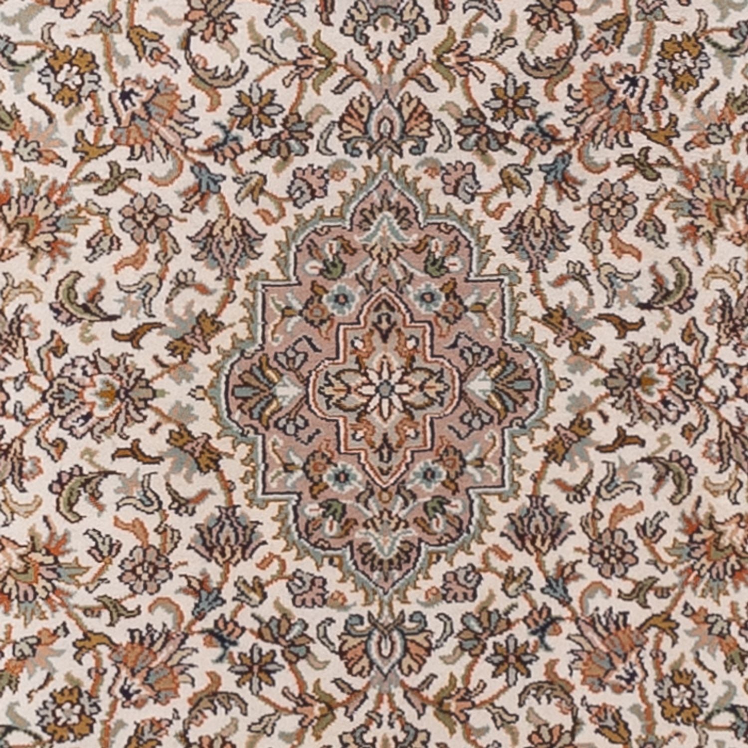 Løber Silketæppe - Kashmir Silk - 290 x 81 cm - lys beige