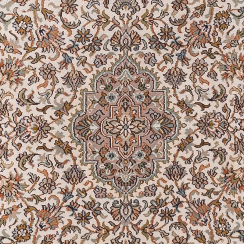 Løber Silketæppe - Kashmir Silk - 290 x 81 cm - lys beige