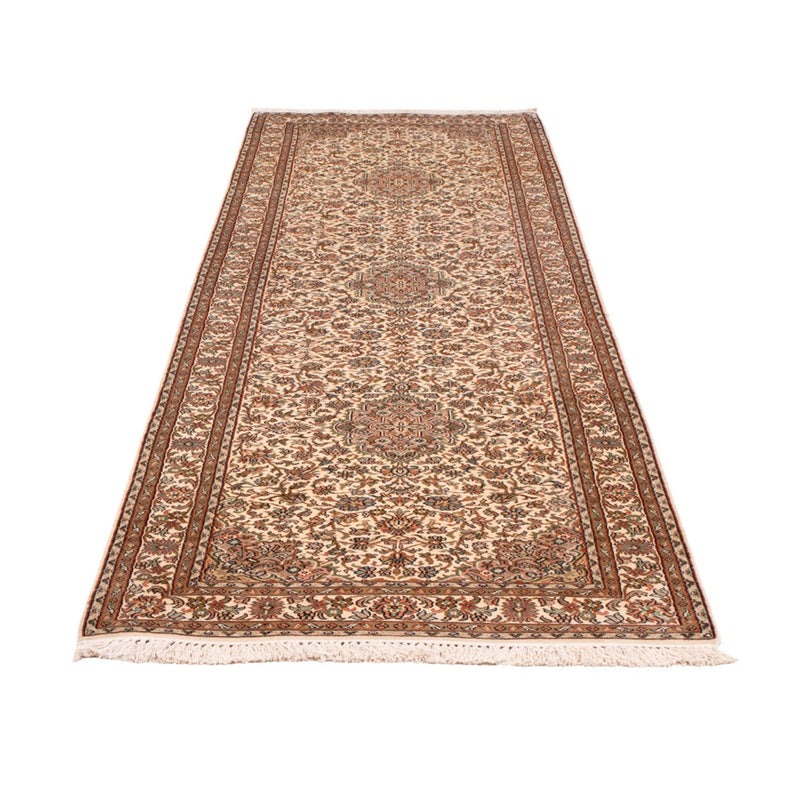 Løber Silketæppe - Kashmir Silk - 290 x 81 cm - lys beige