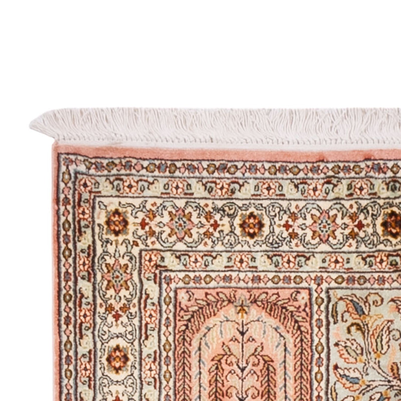 Løber Silketæppe - Kashmir Silk - 280 x 80 cm - mørk beige