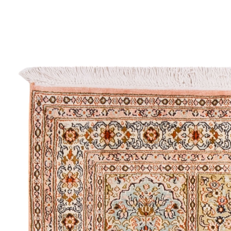 Løber Silketæppe - Kashmir Silk - 282 x 79 cm - mørk beige